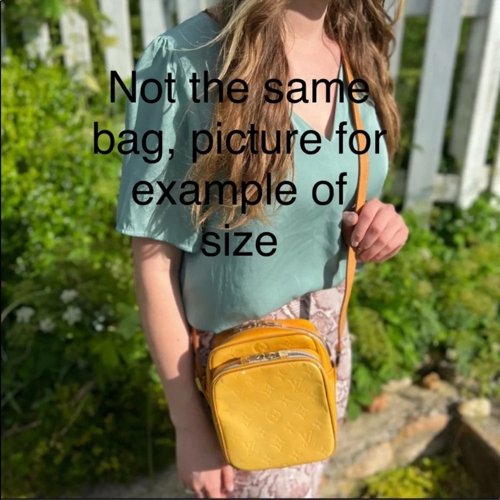 Louis Vuitton Yellow Vernis Leather Crossbody Bag